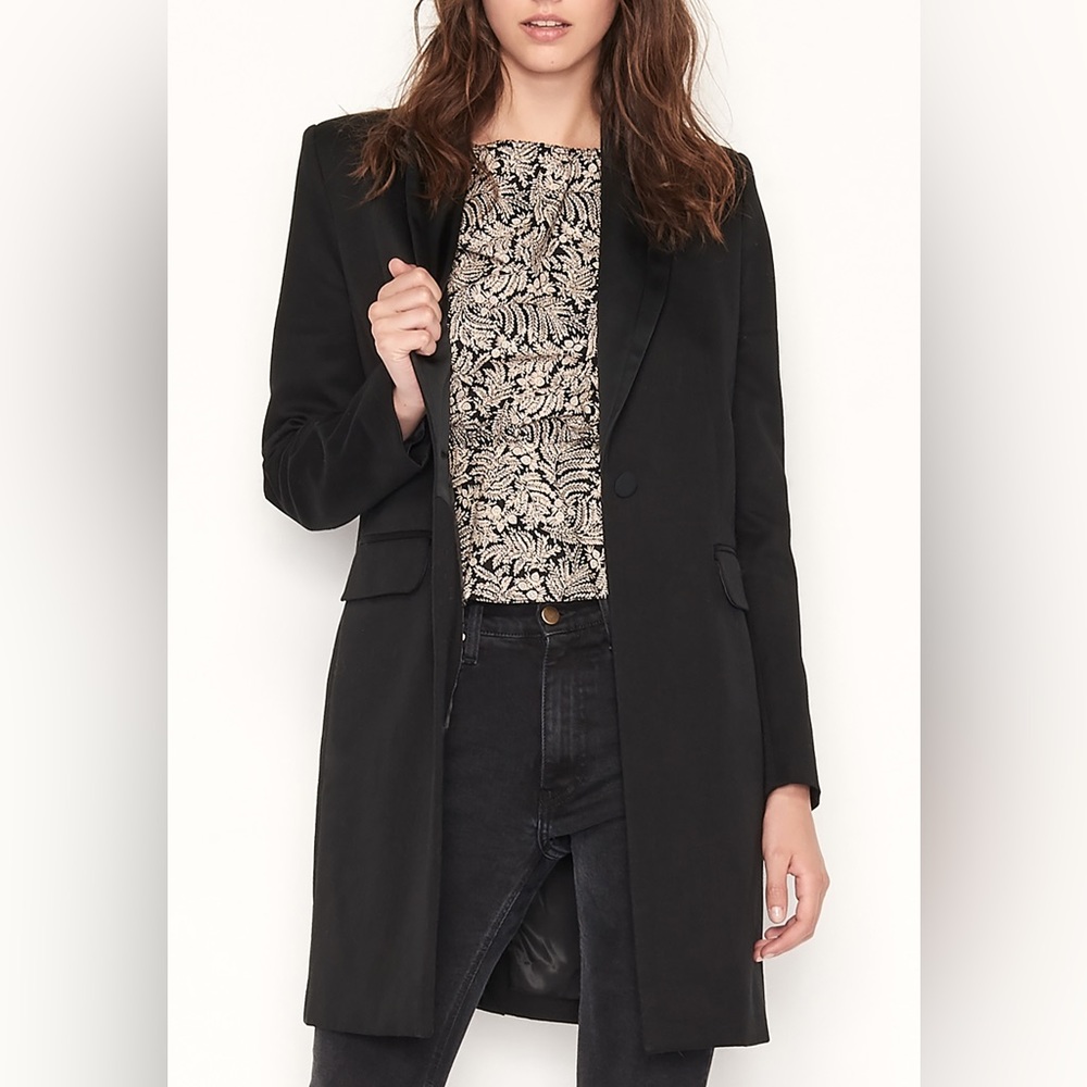 ba&sh black Crown blazer coat